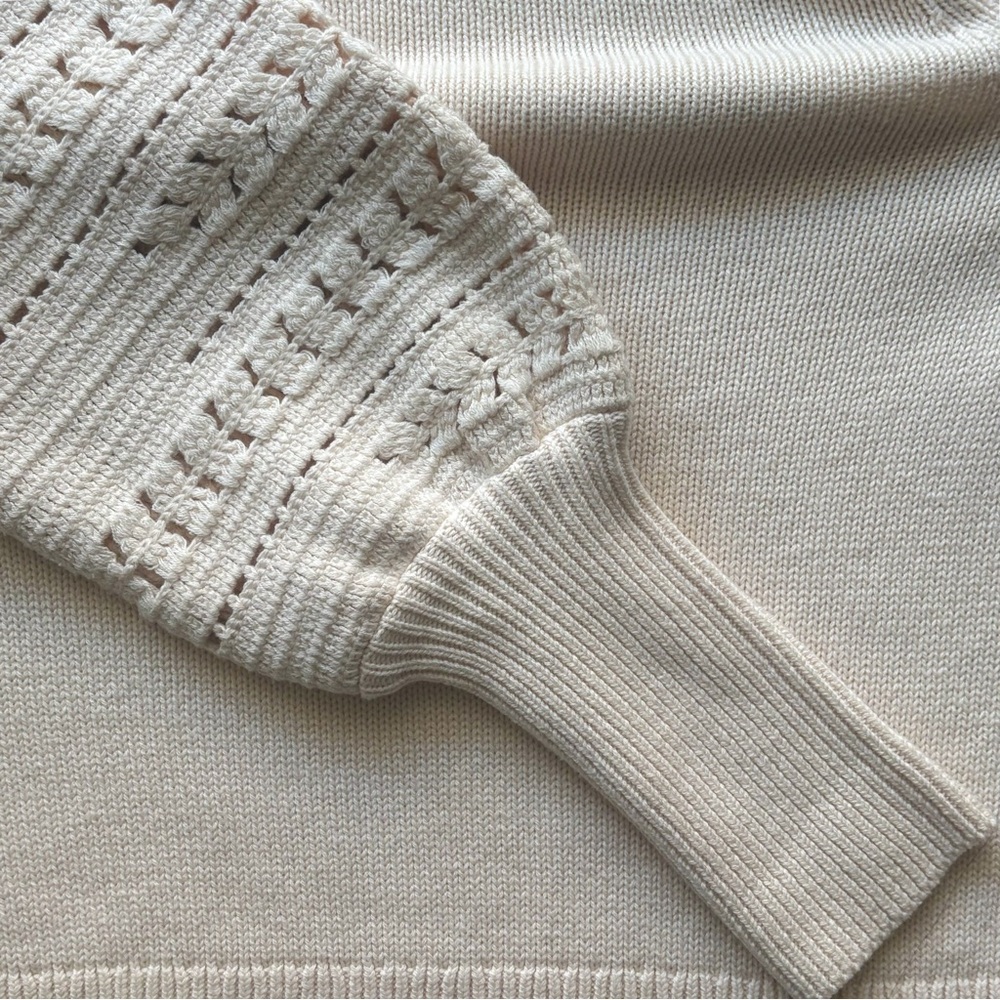 Sézane Orion cream knit sweater Size Small - Picture 6 of 9